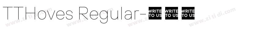 TTHoves Regular字体转换